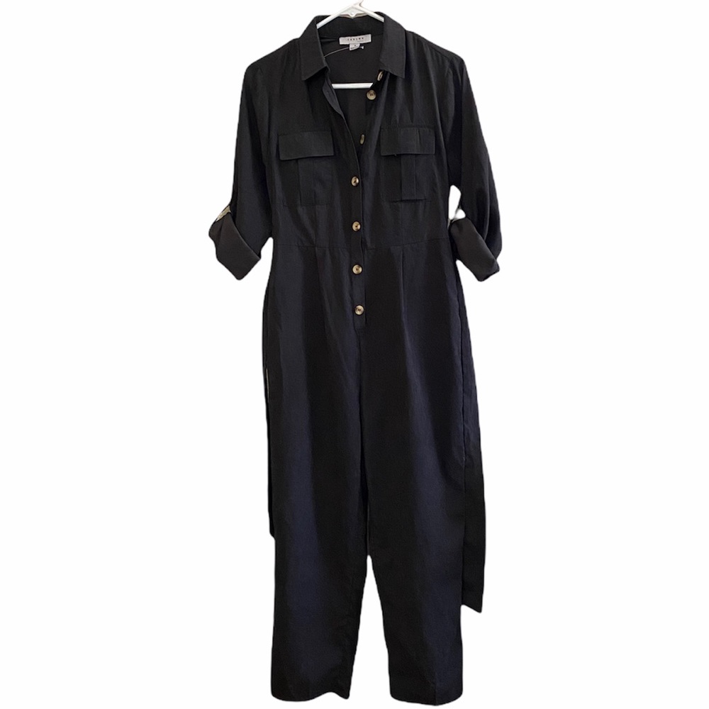 Button front jumpsuit